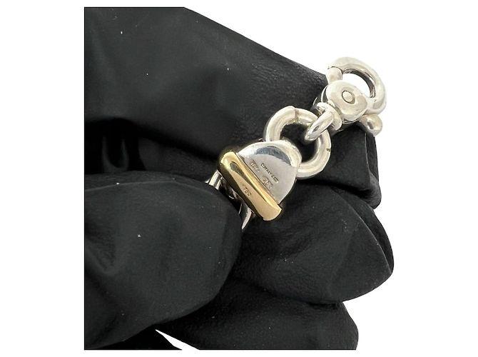 Tiffany & Co Collana a catena intrecciata Tiffany Argento D'oro - vista 3