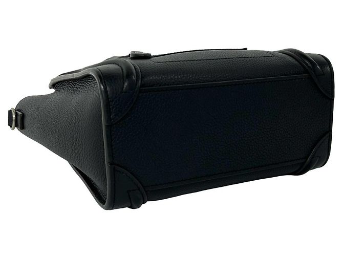 Céline CELINE Luggage Nano Shopper Borsa a spalla 2 vie in pelle Nero - vista 7