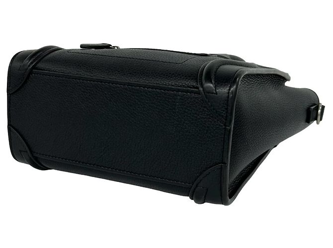 Céline CELINE Luggage Nano Shopper Borsa a spalla 2 vie in pelle Nero - vista 8