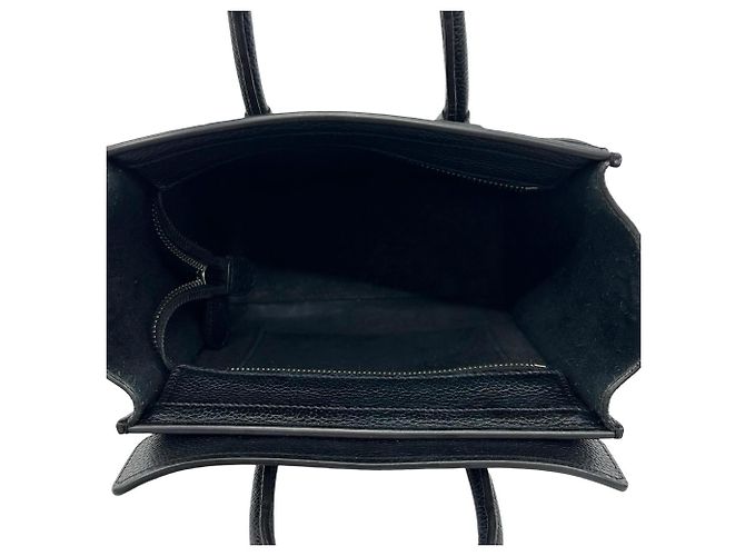 Céline CELINE Luggage Nano Shopper Borsa a spalla 2 vie in pelle Nero - vista 9