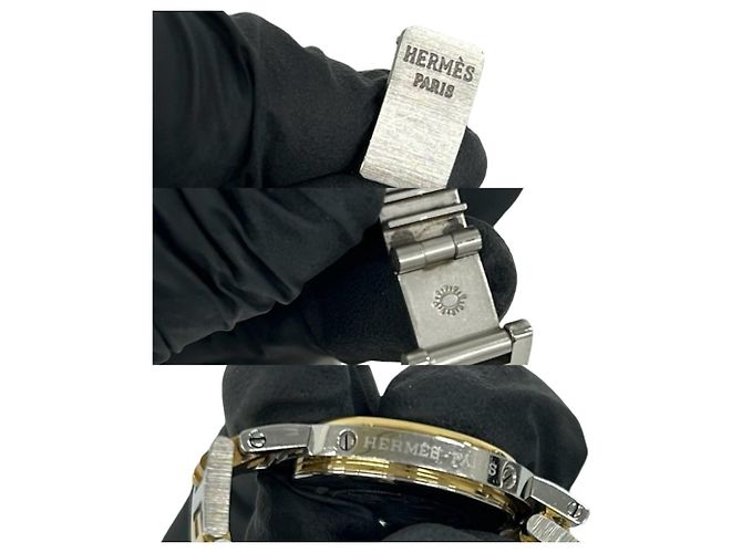 Hermès Hermes Vintage Clipper Quartz Armbanduhr - Ansicht 3