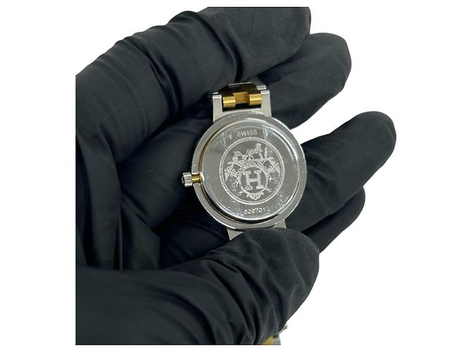 Hermès Hermes Vintage Clipper Quartz Armbanduhr - Ansicht 5
