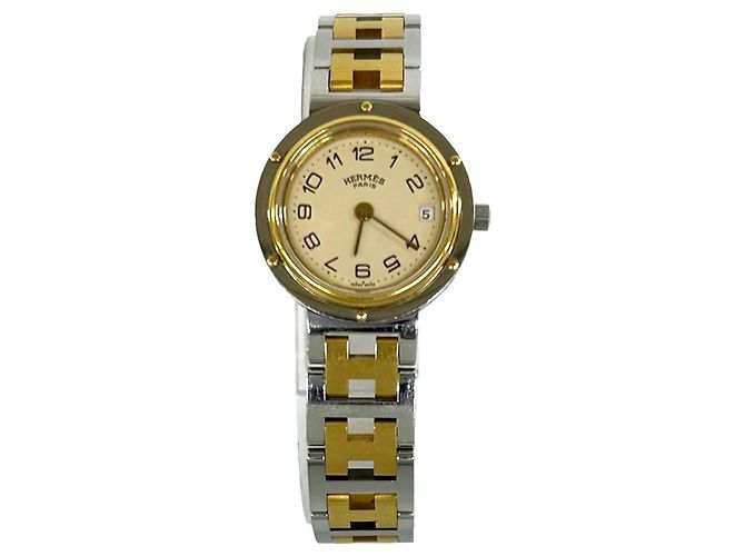 Hermès Hermes Vintage Clipper Quartz Armbanduhr - Ansicht 7