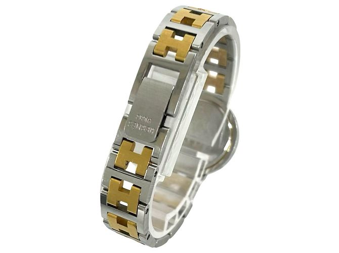 Hermès Hermes Vintage Clipper Quartz Armbanduhr - Ansicht 8