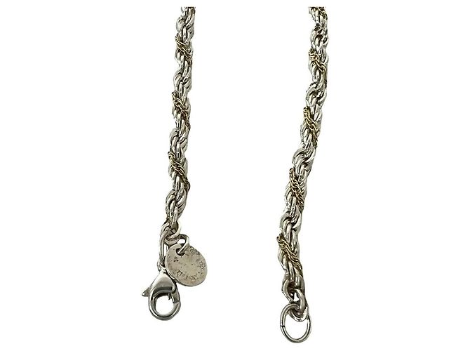Tiffany & Co Bracciale Tiffany Vintage Twist Rope Argento D'oro - vista 4