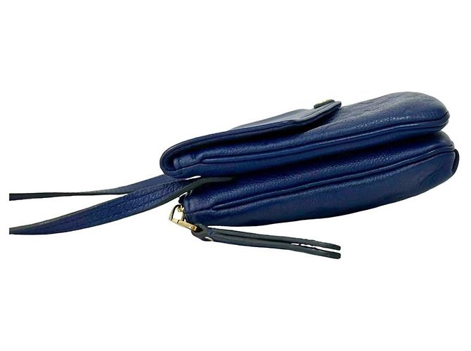 Borsa a tracolla Louis Vuitton Twice Monogram Empreinte Leather Blu - vista 5