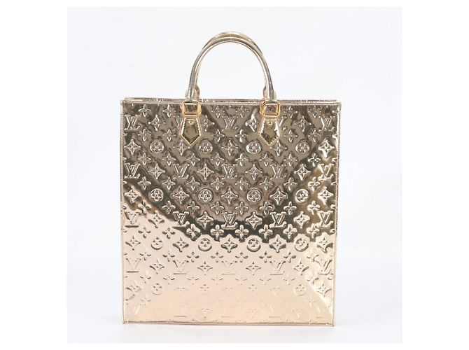 Louis Vuitton Monogram Miroir Sac Plat Tote Bag D'oro - vista 3