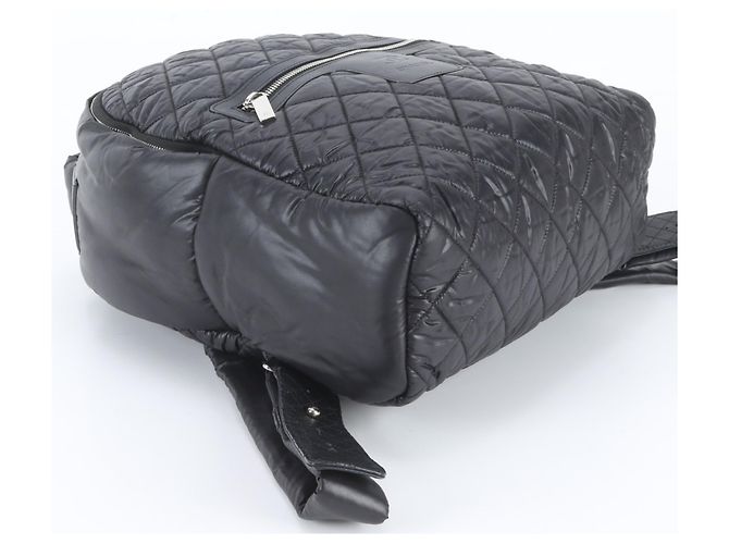 Zaino Chanel Coco Cocoon in pelle e nylon Nero - vista 5