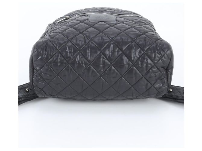 Zaino Chanel Coco Cocoon in pelle e nylon Nero - vista 6