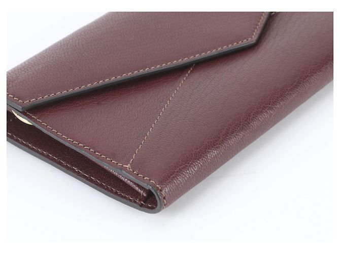 Cartier Envelope Leder-Langbrieftasche Bordeaux - Ansicht 3