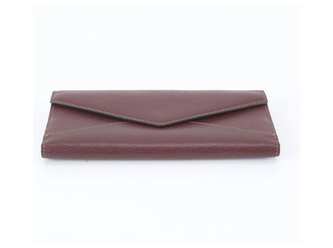Cartier Envelope Leder-Langbrieftasche Bordeaux - Ansicht 5