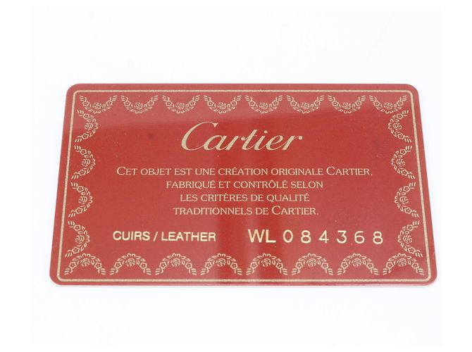 Cartier Envelope Leder-Langbrieftasche Bordeaux - Ansicht 9