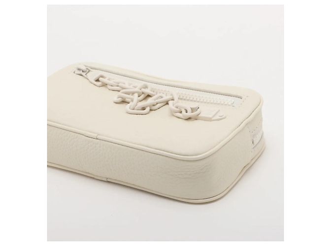 Louis Vuitton Monogram Empreinte Pochette Volga Bianco - vista 3