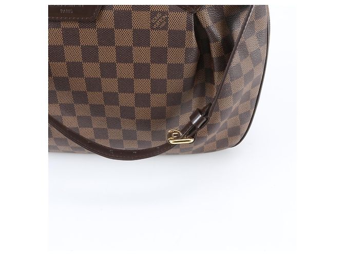 Borsa a tracolla Louis Vuitton Damier Evora MM Marrone - vista 3