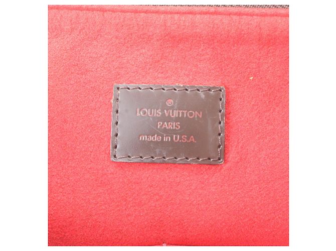 Borsa a tracolla Louis Vuitton Damier Evora MM Marrone - vista 9