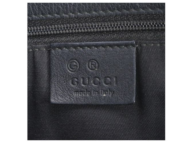 Gucci Leder-Tote-Bag Schwarz - Ansicht 10