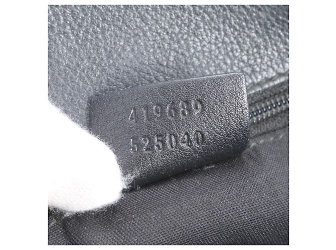 Gucci Leder-Tote-Bag Schwarz - Ansicht 11