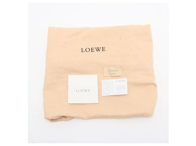 Borsa tote in pelle Loewe Anagram Marrone Blu - vista 15