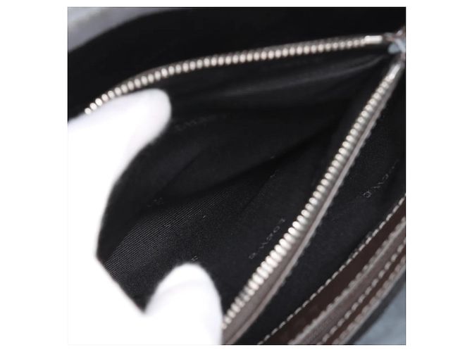Borsa tote in pelle Loewe Anagram Marrone Blu - vista 9