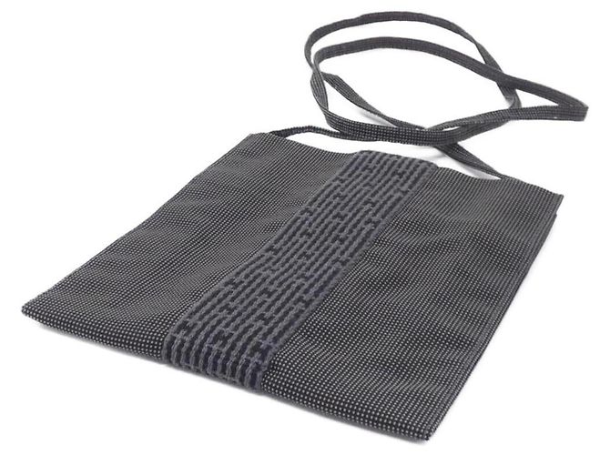 Hermès Hermes Herline Pochette Schultertasche Schwarz - Ansicht 2