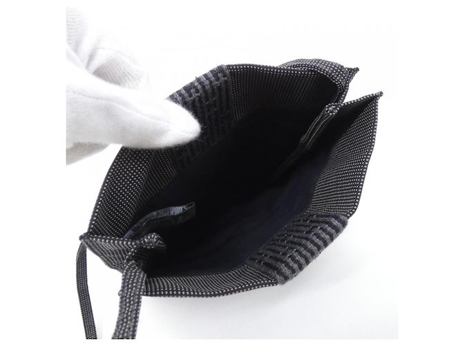 Hermès Hermes Herline Pochette Schultertasche Schwarz - Ansicht 4