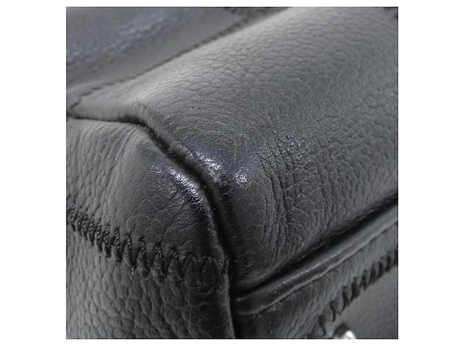 Borsa Chanel 24184 in pelle di vitello grana nera Nero - vista 2