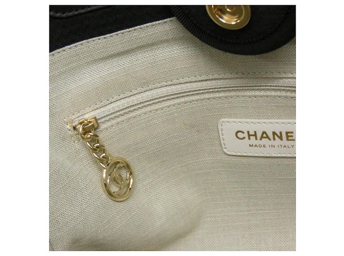 Borsa Chanel Deauville Line AS3257 Nero - vista 9