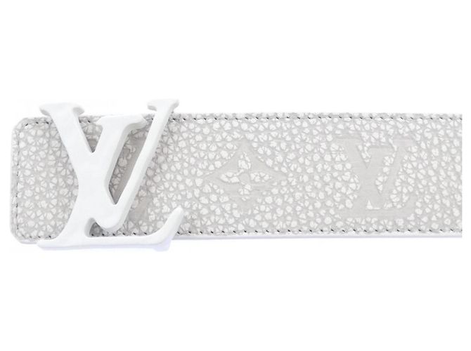 Louis Vuitton LV Shape 40mm Wendelgürtel Weiß Beige - Ansicht 2