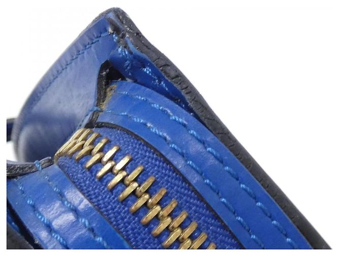 Borsa Louis Vuitton Epi Saint Jacques Blu - vista 5