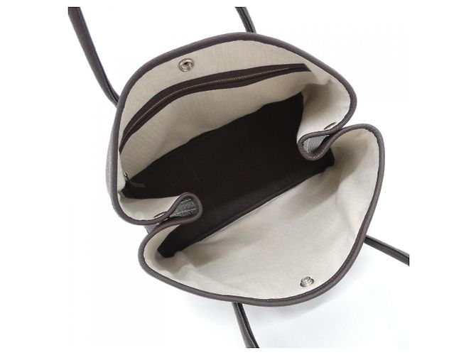 Hermès Borsa a mano Hermes Garden Party Cioccolato - vista 6