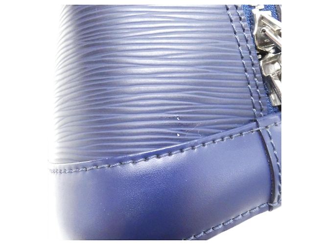 Borsa Louis Vuitton Epi Alma PM Blu - vista 4