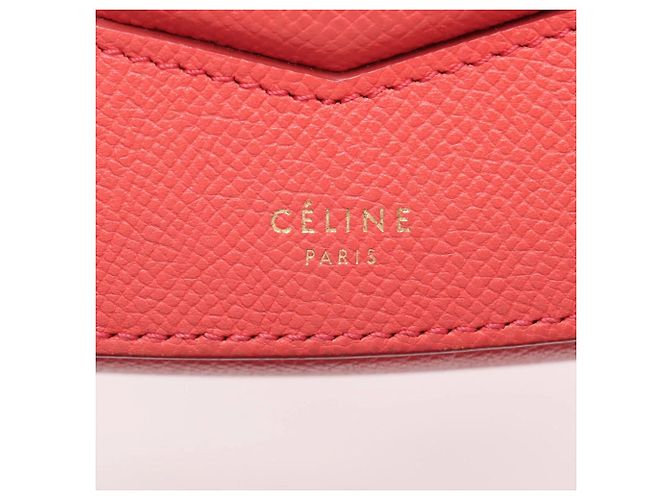 Edge Céline Borsa a tracolla in pelle Celine Trotter Rosso - vista 12