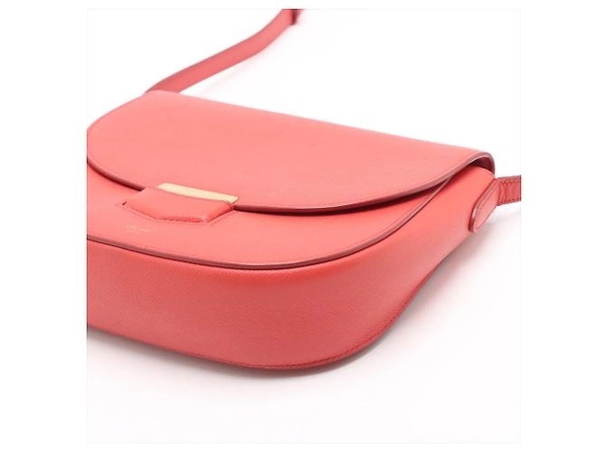 Edge Céline Borsa a tracolla in pelle Celine Trotter Rosso - vista 3
