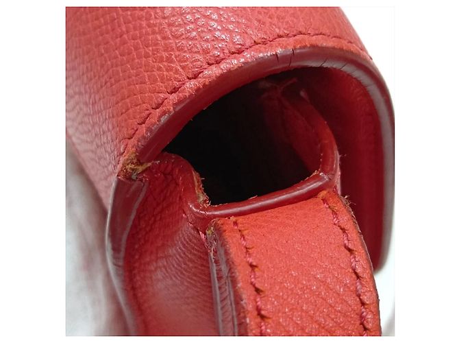 Edge Céline Borsa a tracolla in pelle Celine Trotter Rosso - vista 9