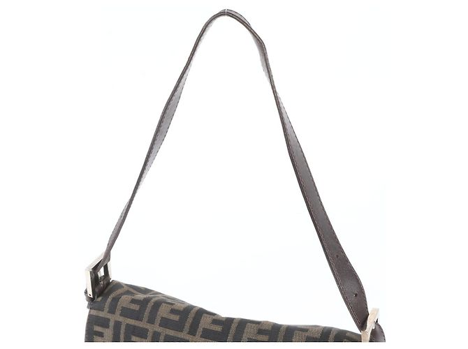 Borsa a secchiello Fendi Zucca Mamma Marrone - vista 2