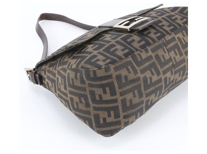 Borsa a secchiello Fendi Zucca Mamma Marrone - vista 5