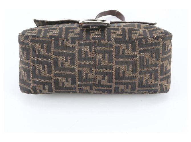 Borsa a secchiello Fendi Zucca Mamma Marrone - vista 6