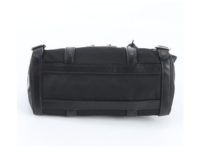Borsa a tracolla Prada in nylon Tessuto e pelle Nero - vista 6