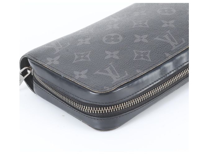 Louis Vuitton Monogram Eclipse Zippy XL Long Wallet Black - view 3