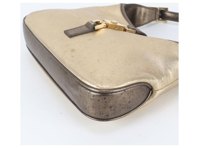 Gucci Jackie Lederhandtasche Golden - Ansicht 5