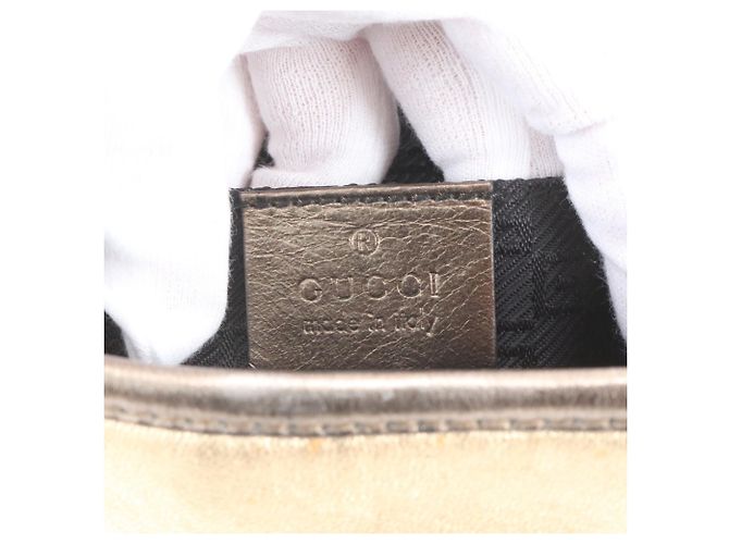 Gucci Jackie Lederhandtasche Golden - Ansicht 8