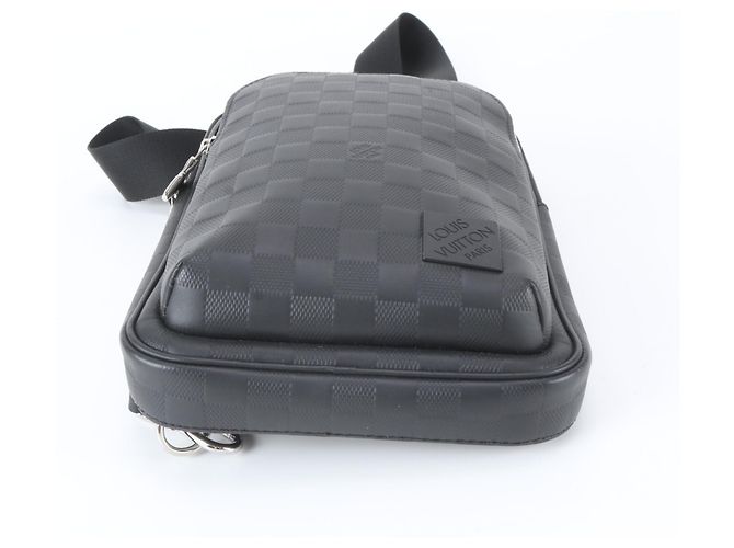 Borsa a tracolla Louis Vuitton Damier Infini Avenue Nero - vista 6