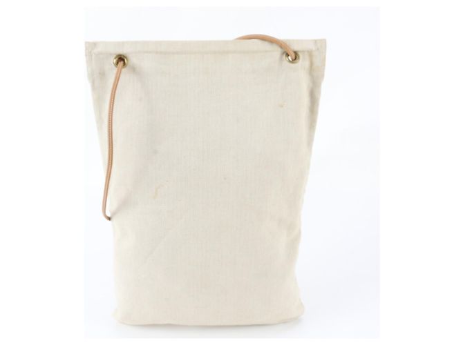 Hermès Borsa a tracolla Hermes Aline GM in pelle e tela Marrone Beige - vista 3