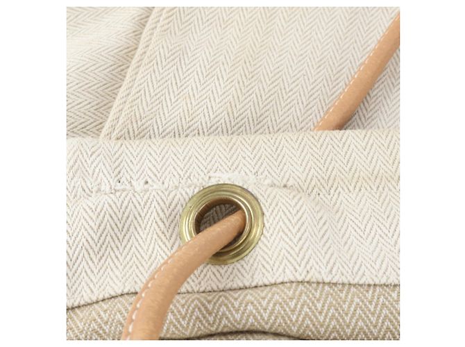 Hermès Borsa a tracolla Hermes Aline GM in pelle e tela Marrone Beige - vista 8