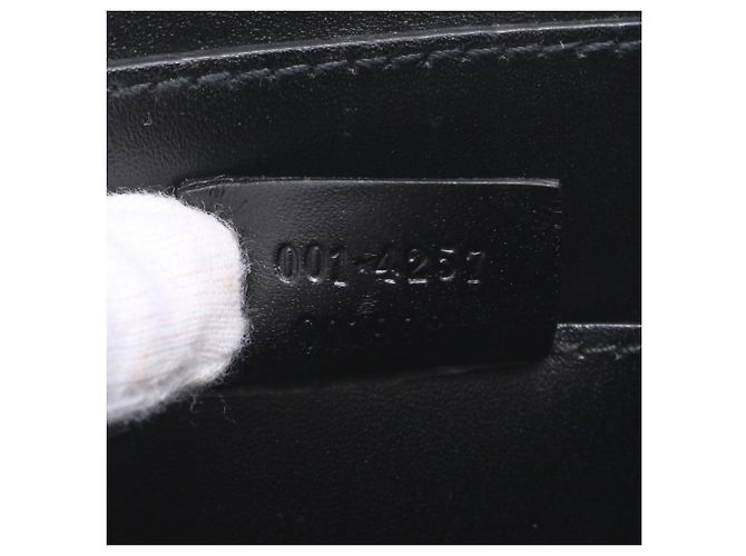 Borsa a tracolla in pelle nera Gucci Nero - vista 10