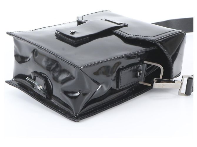 Borsa a tracolla in pelle nera Gucci Nero - vista 4