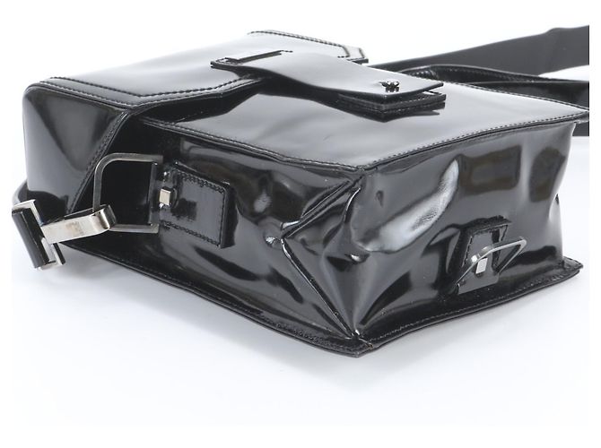 Borsa a tracolla in pelle nera Gucci Nero - vista 5