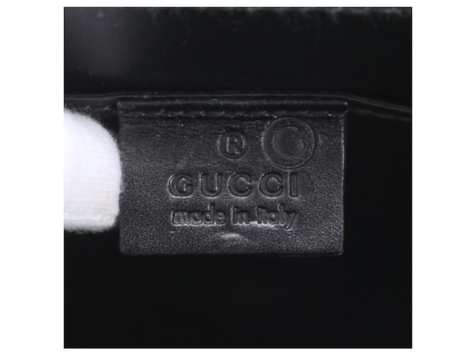 Borsa a tracolla in pelle nera Gucci Nero - vista 9