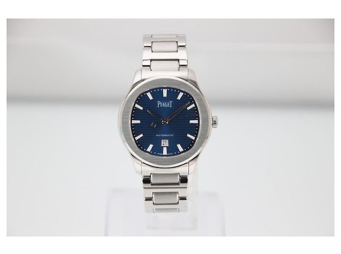 Piaget Polo Automatic 36mm Blue Dial Steel G0A46018 Argento - vista 14