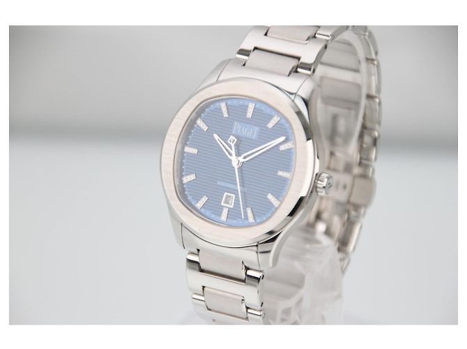Piaget Polo Automatic 36mm Blue Dial Steel G0A46018 Argento - vista 2